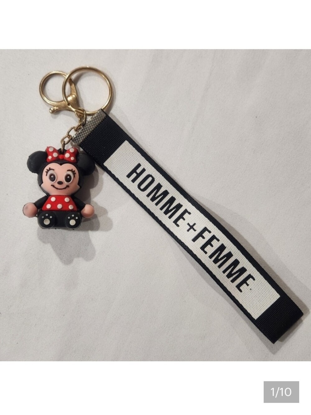 Homme + Femme Key Chain Bag Charm